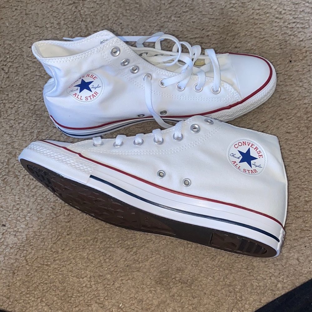 Men’s White High Top Converse